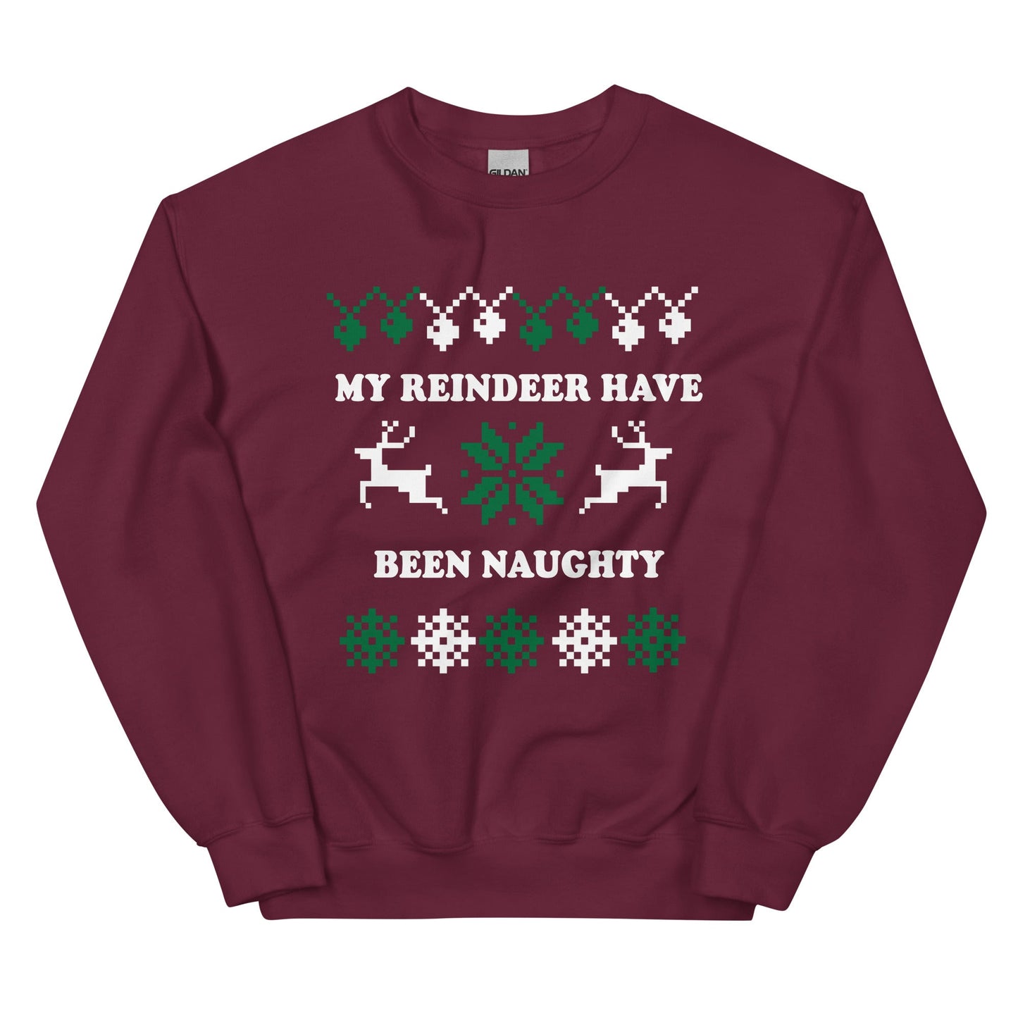 My Reindeer Have Been Naughty Christmas Sweatshirt - ninanush