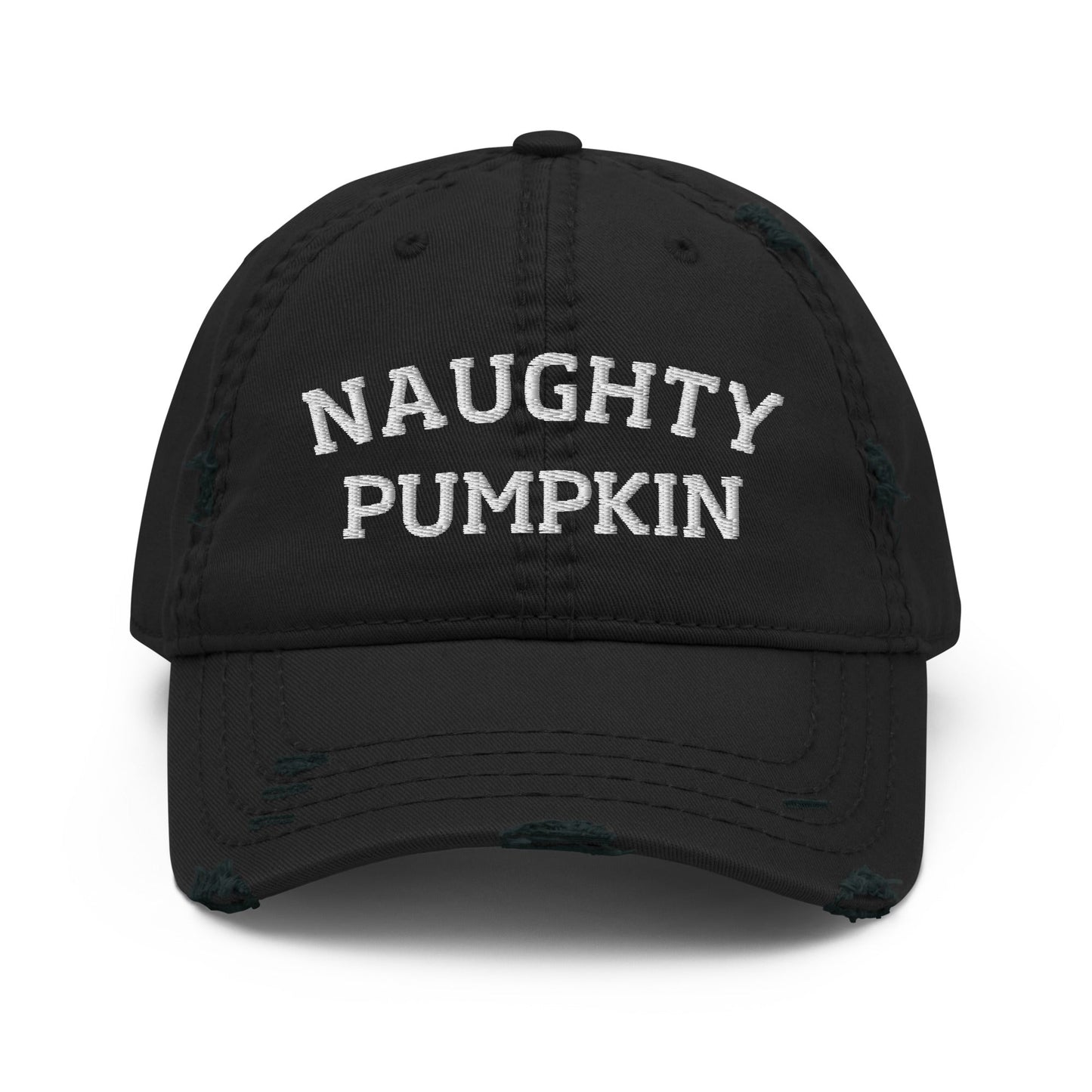 Naughty Pumpkin Distressed Dad Hat - ninanush