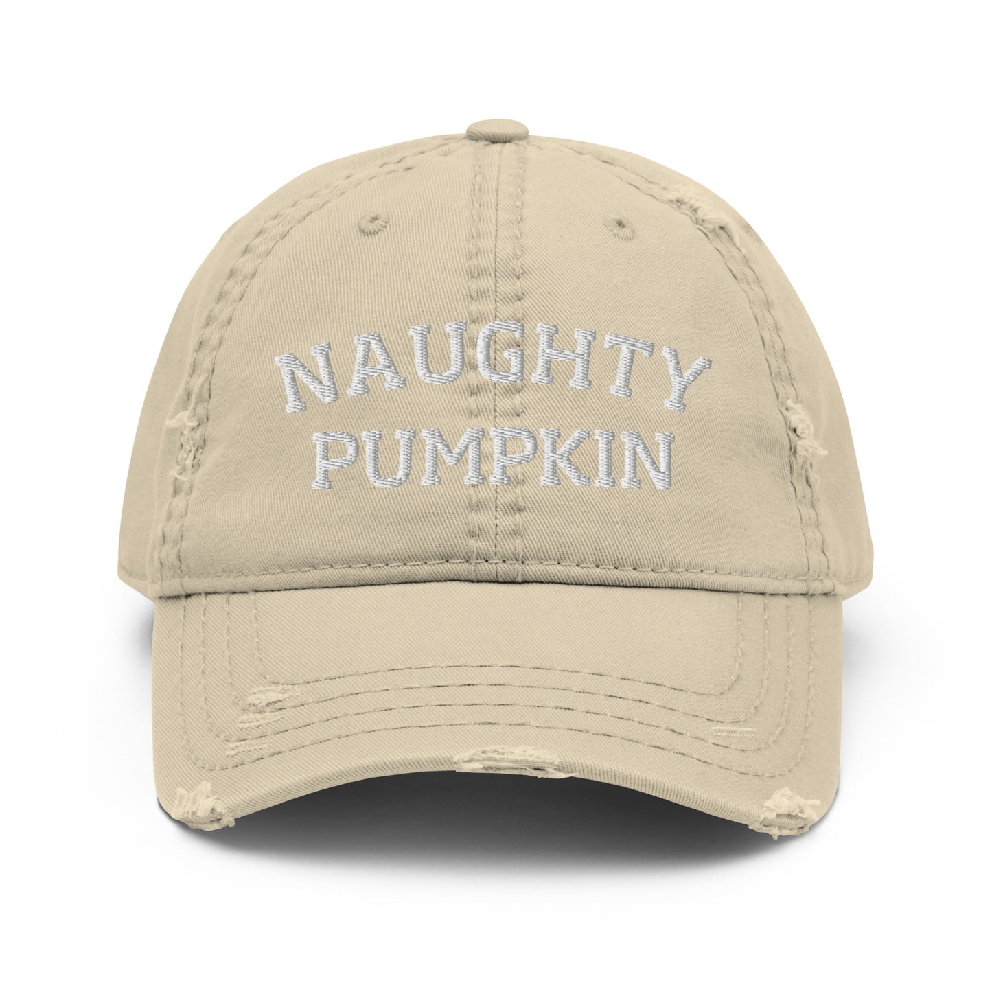 Naughty Pumpkin Distressed Dad Hat - ninanush
