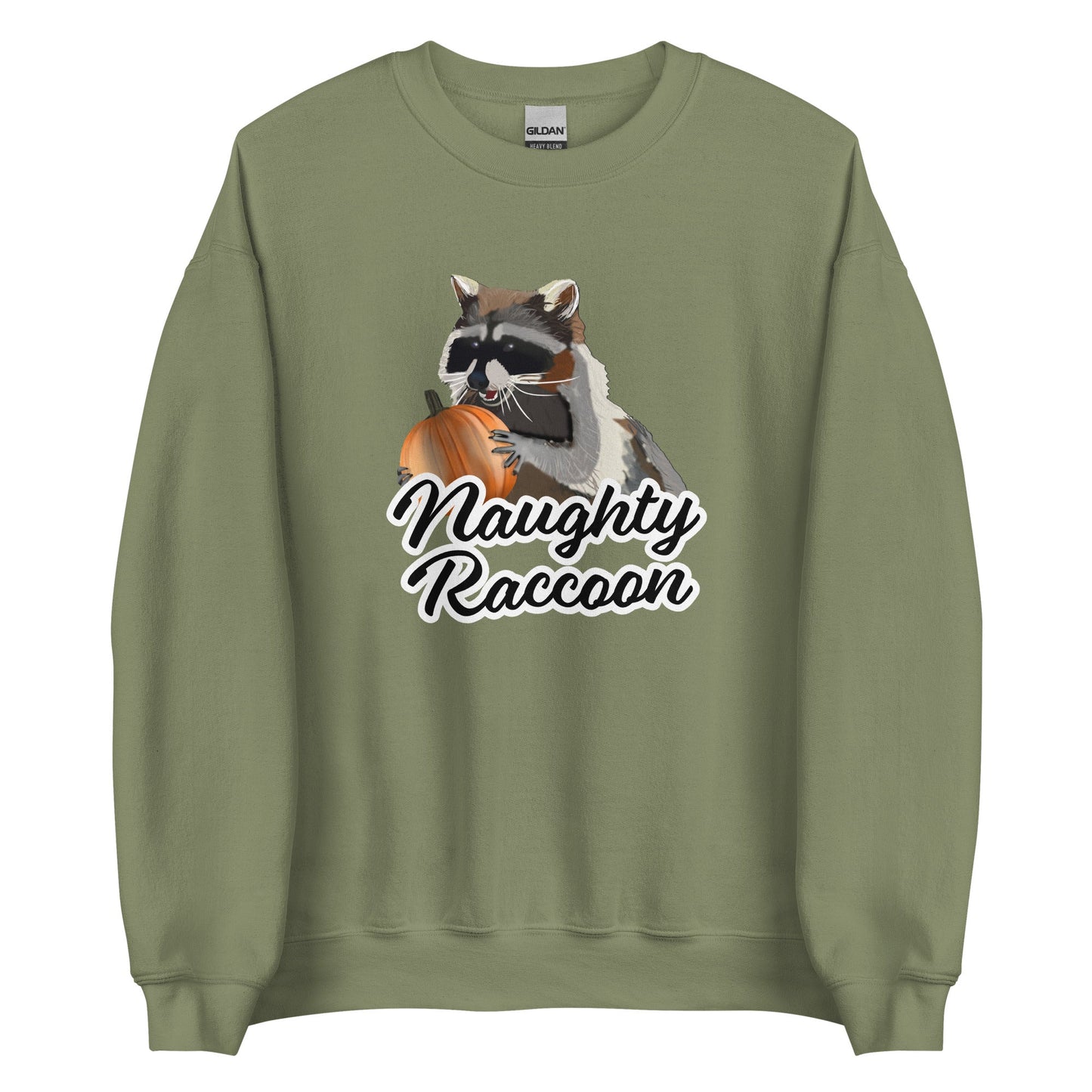 Naughty Pumpkin Raccoon Sweatshirt - ninanush
