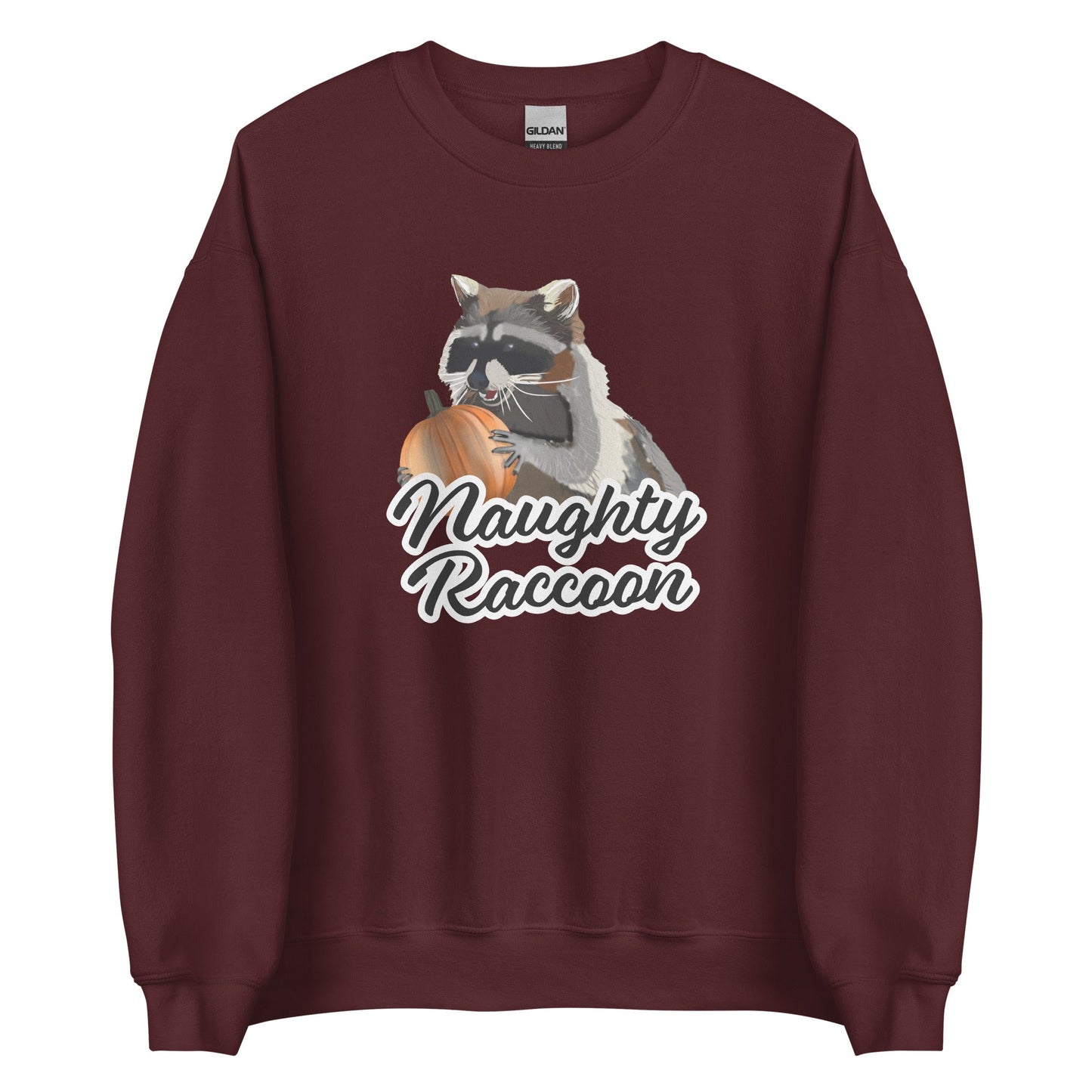 Naughty Pumpkin Raccoon Sweatshirt - ninanush