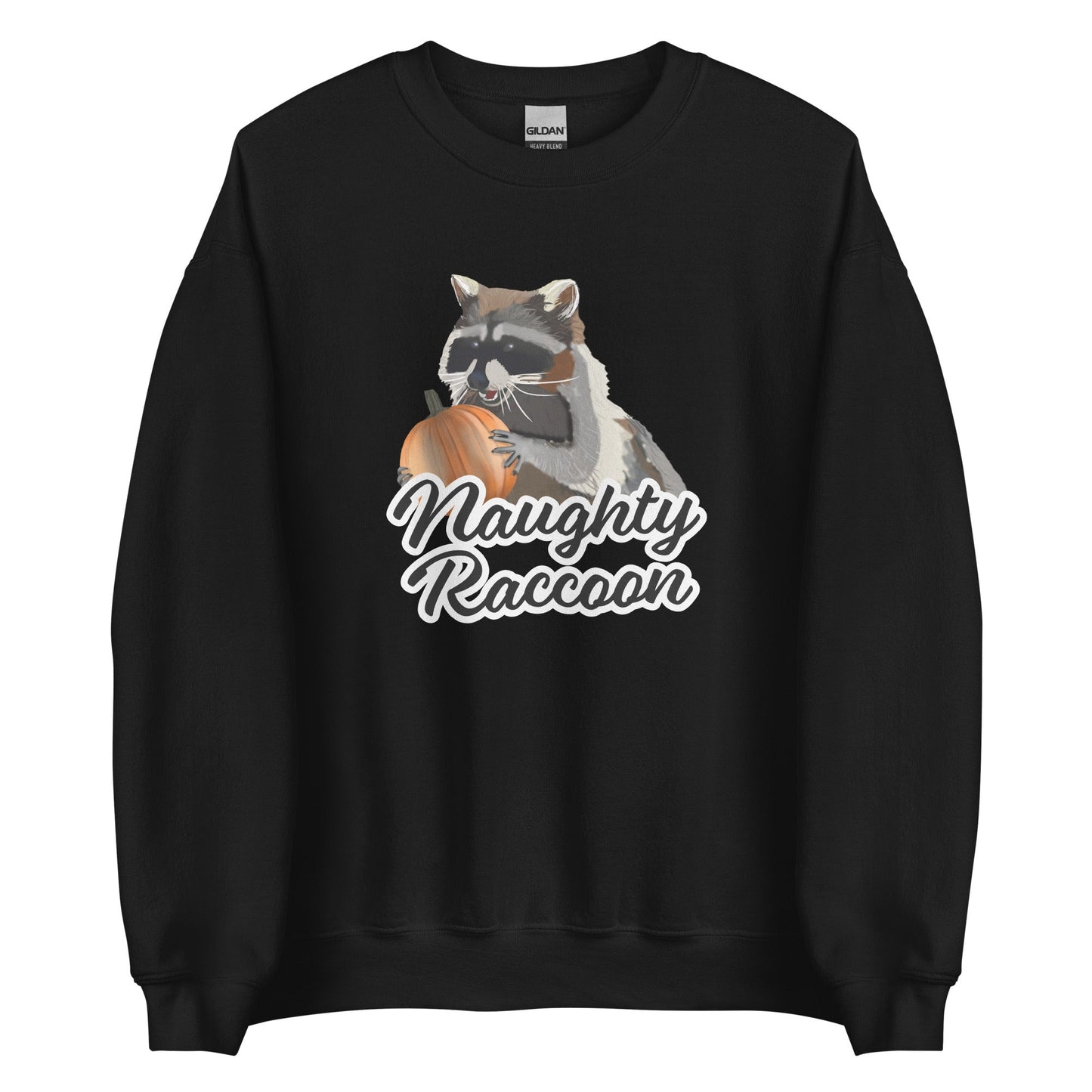 Naughty Pumpkin Raccoon Sweatshirt - ninanush