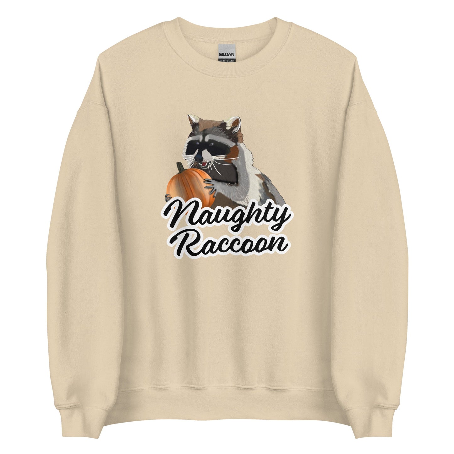 Naughty Pumpkin Raccoon Sweatshirt - ninanush