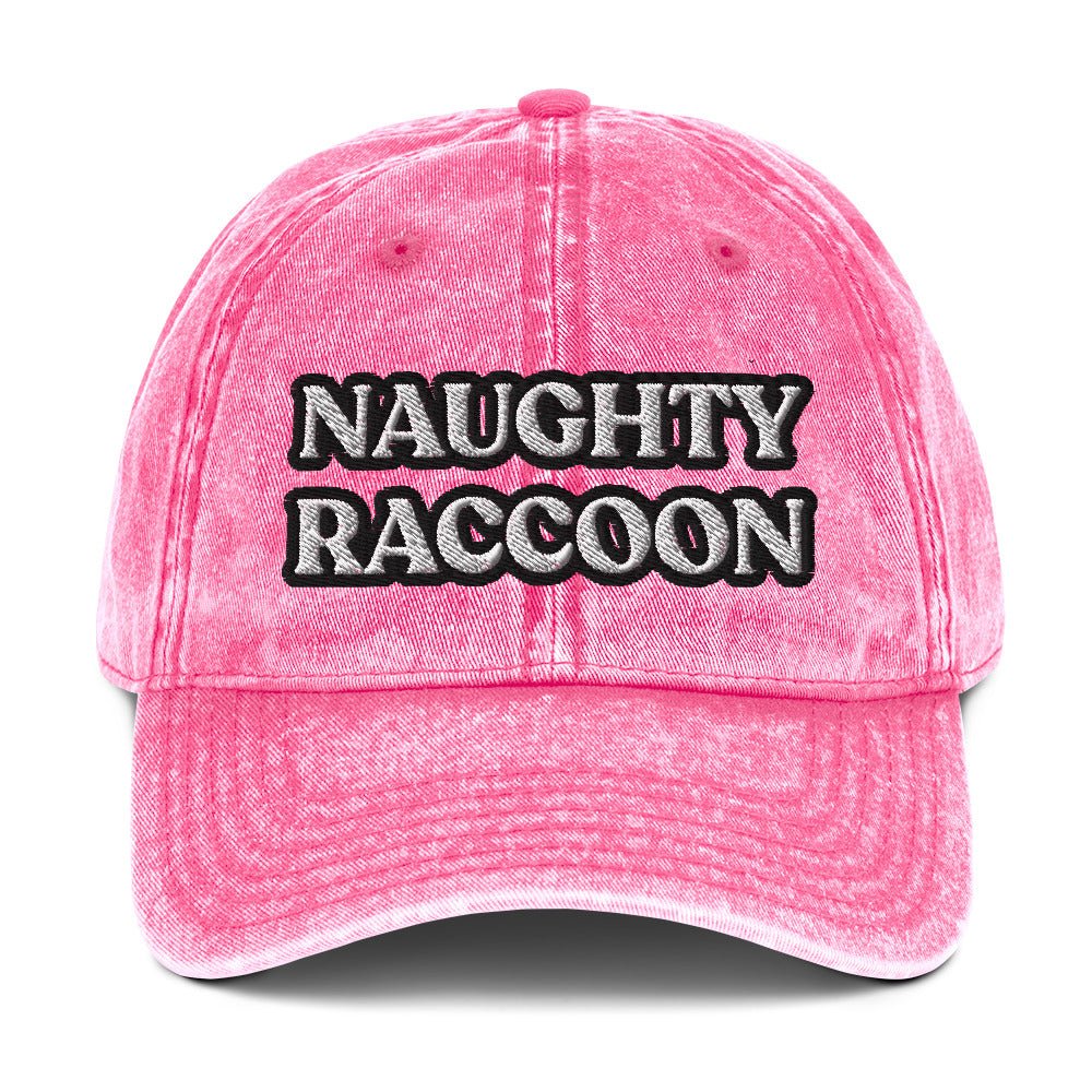 Naughty Raccoon Vintage Dad Hat - ninanush