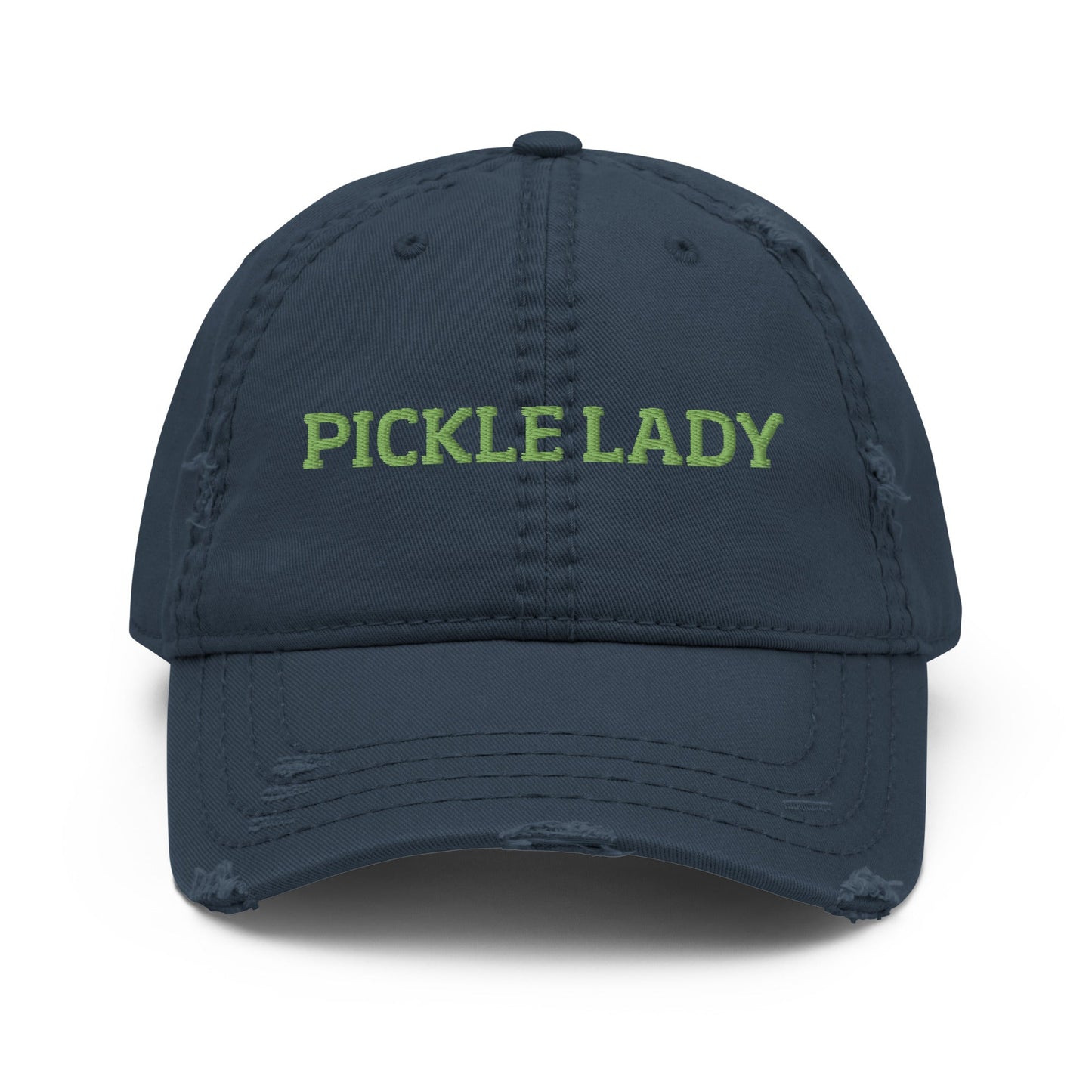 Pickle Lady Distressed Dad Hat - ninanush