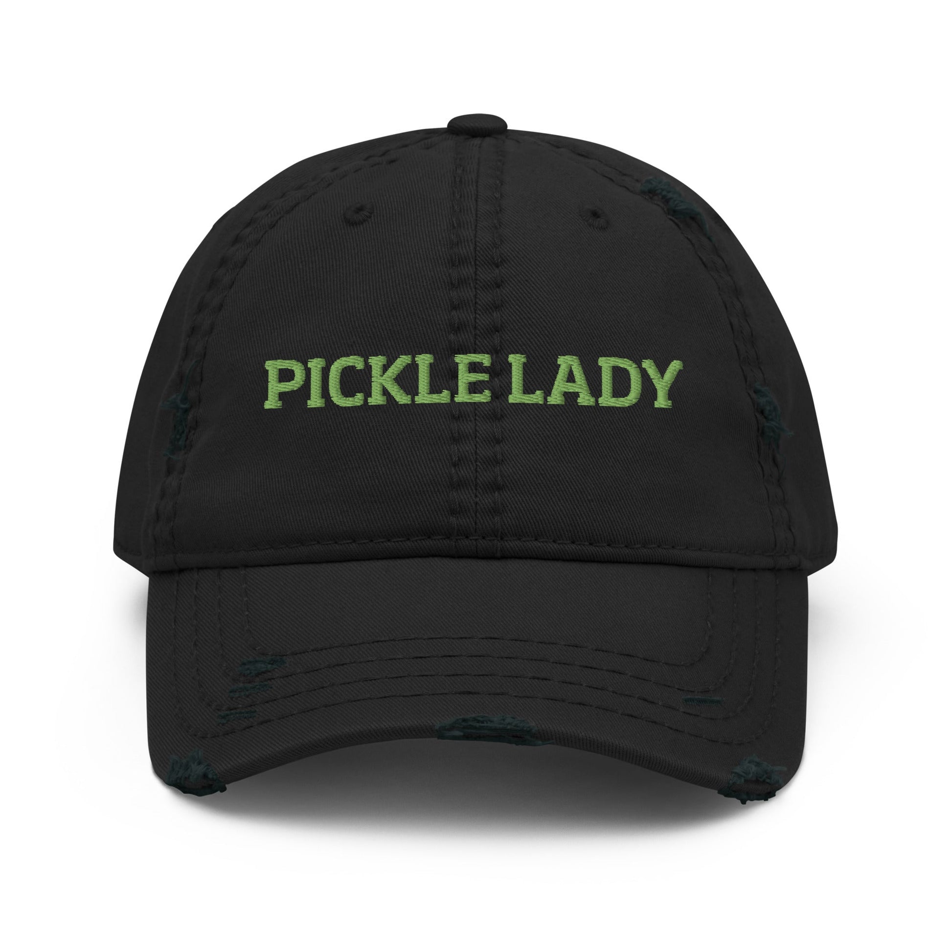 Pickle Lady Distressed Dad Hat - ninanush