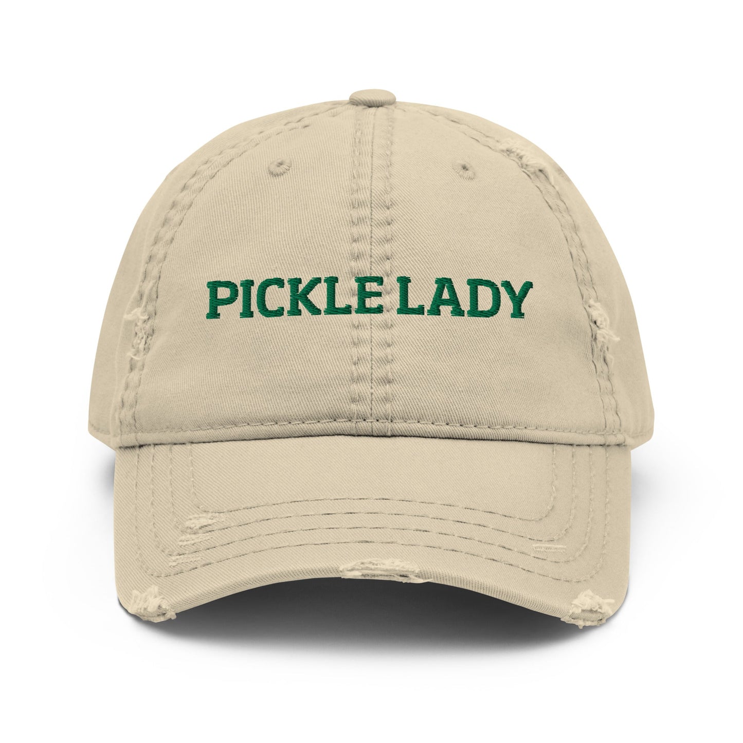 Pickle Lady Distressed Dad Hat - ninanush