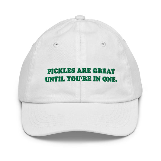 Pickles Are Great Until You're In Once Kids Baseball Hat - ninanush