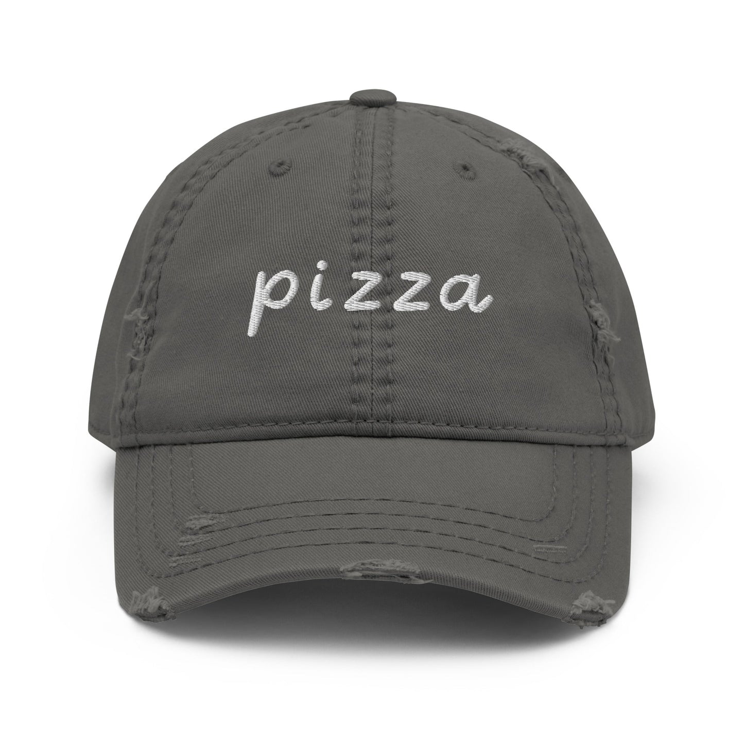 Pizza Distressed Dad Hat - ninanush