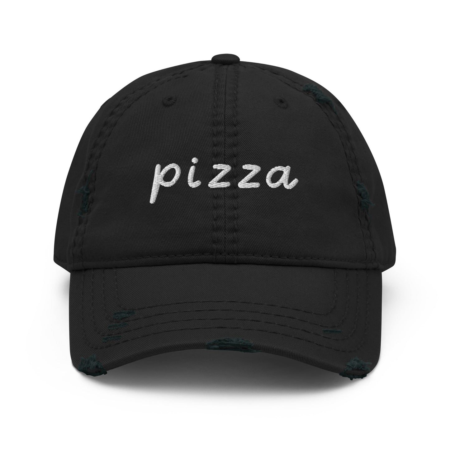 Pizza Distressed Dad Hat - ninanush