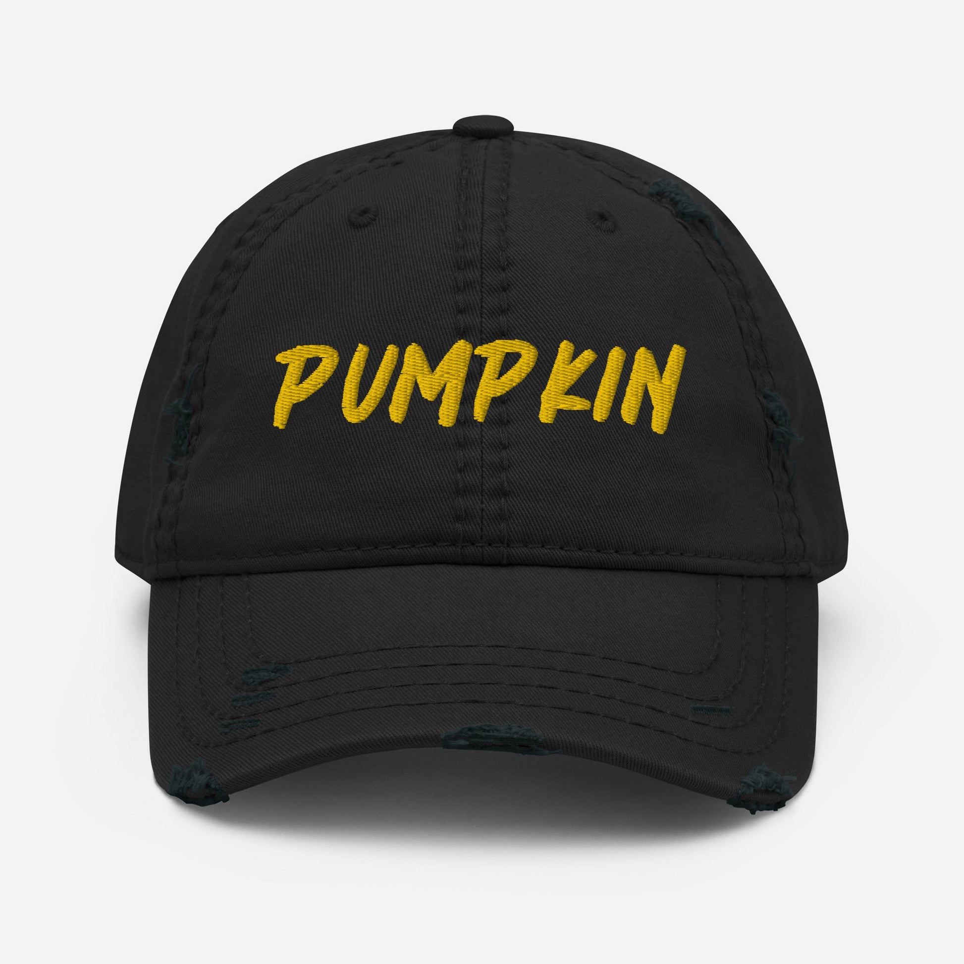 Pumpkin Distressed Dad Hat - ninanush