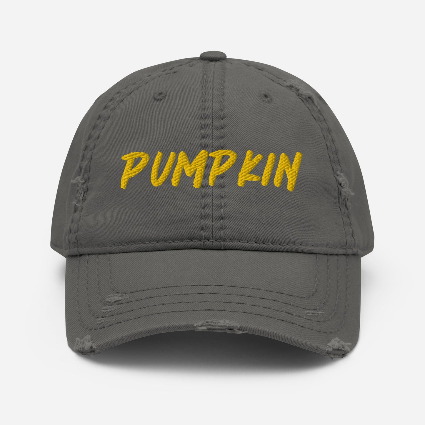 Pumpkin Distressed Dad Hat - ninanush