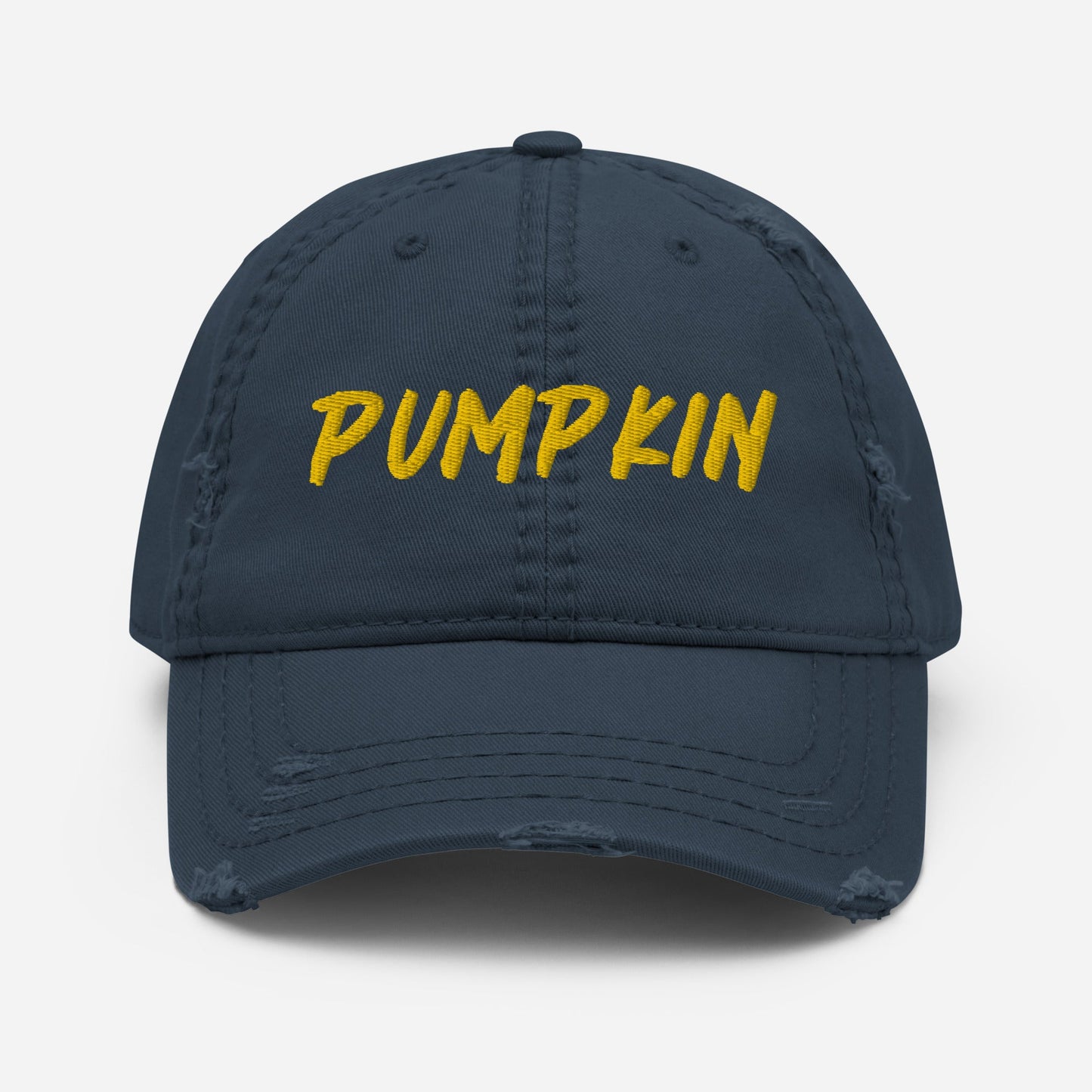 Pumpkin Distressed Dad Hat - ninanush