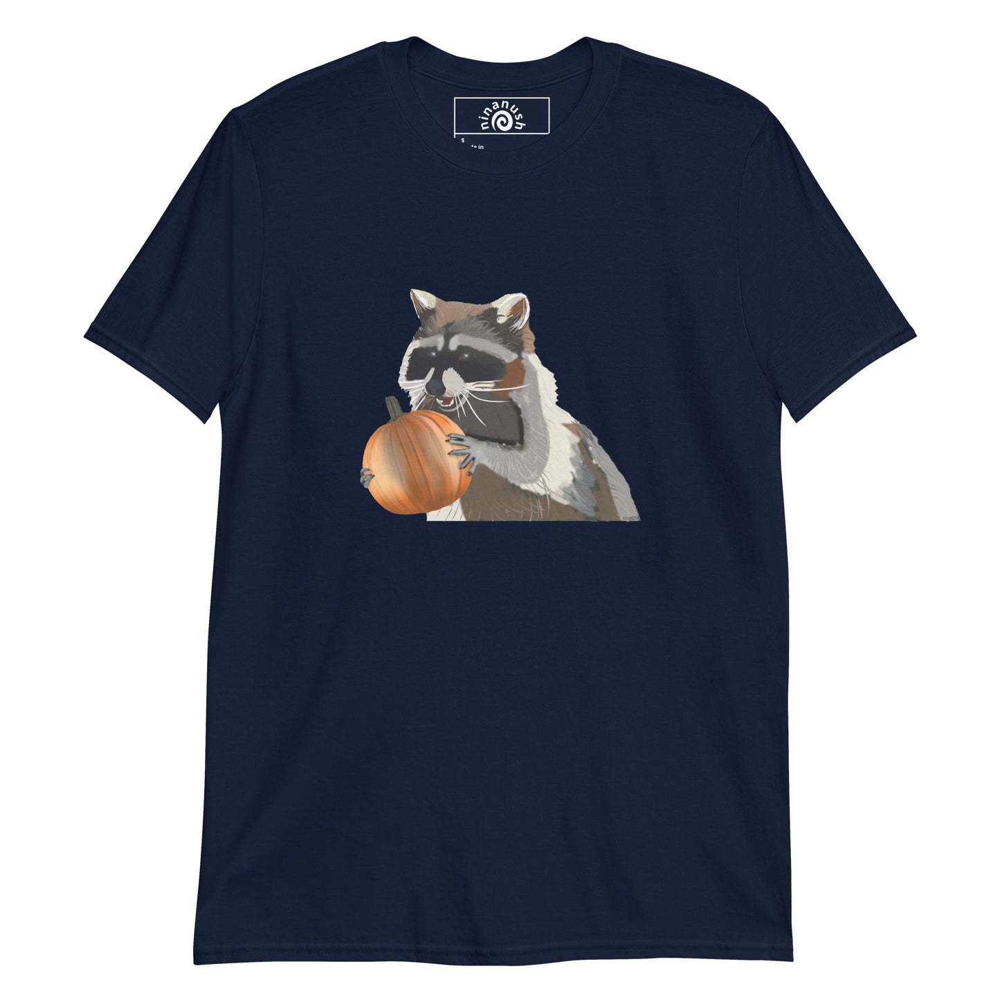 Pumpkin Raccoon T-Shirt - ninanush