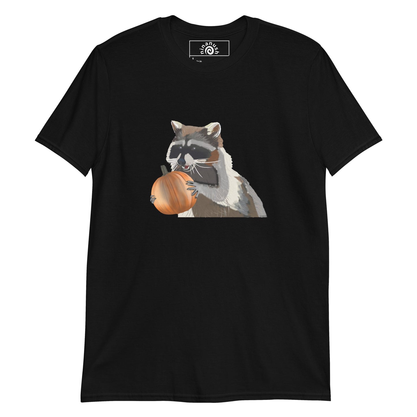Pumpkin Raccoon T-Shirt - ninanush