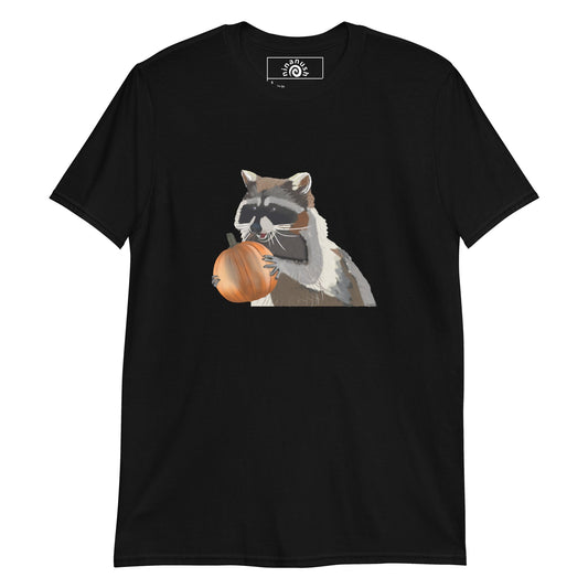 Pumpkin Raccoon T-Shirt - ninanush