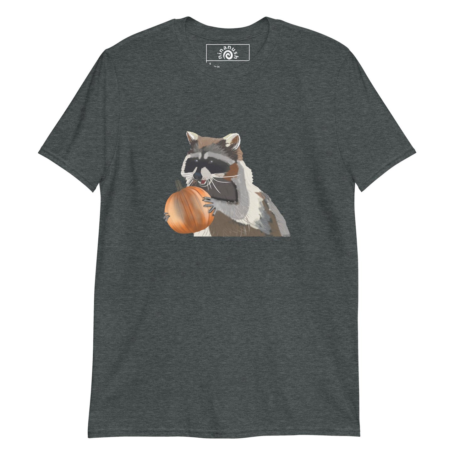 Pumpkin Raccoon T-Shirt - ninanush