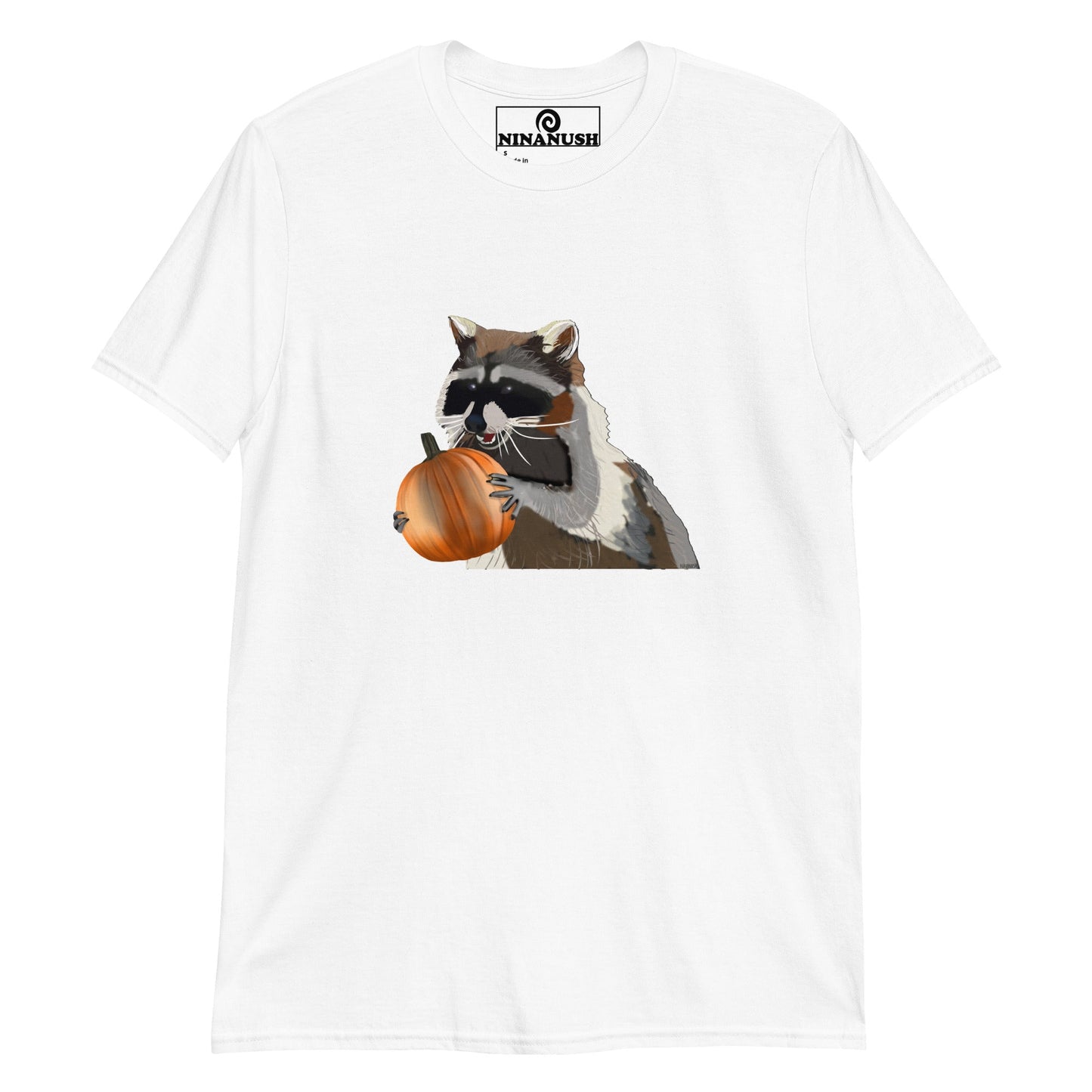 Pumpkin Raccoon T-Shirt - ninanush