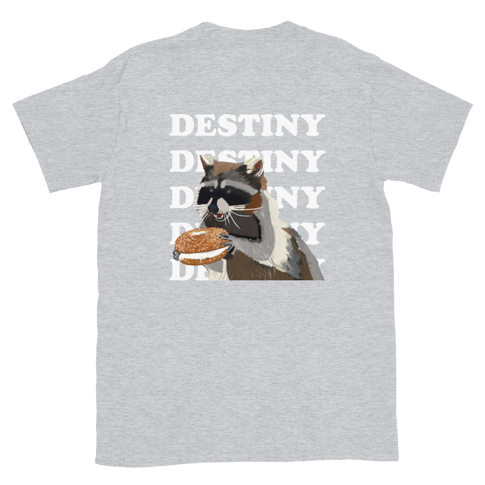 Raccoon Bagel Destiny T-Shirt - ninanush