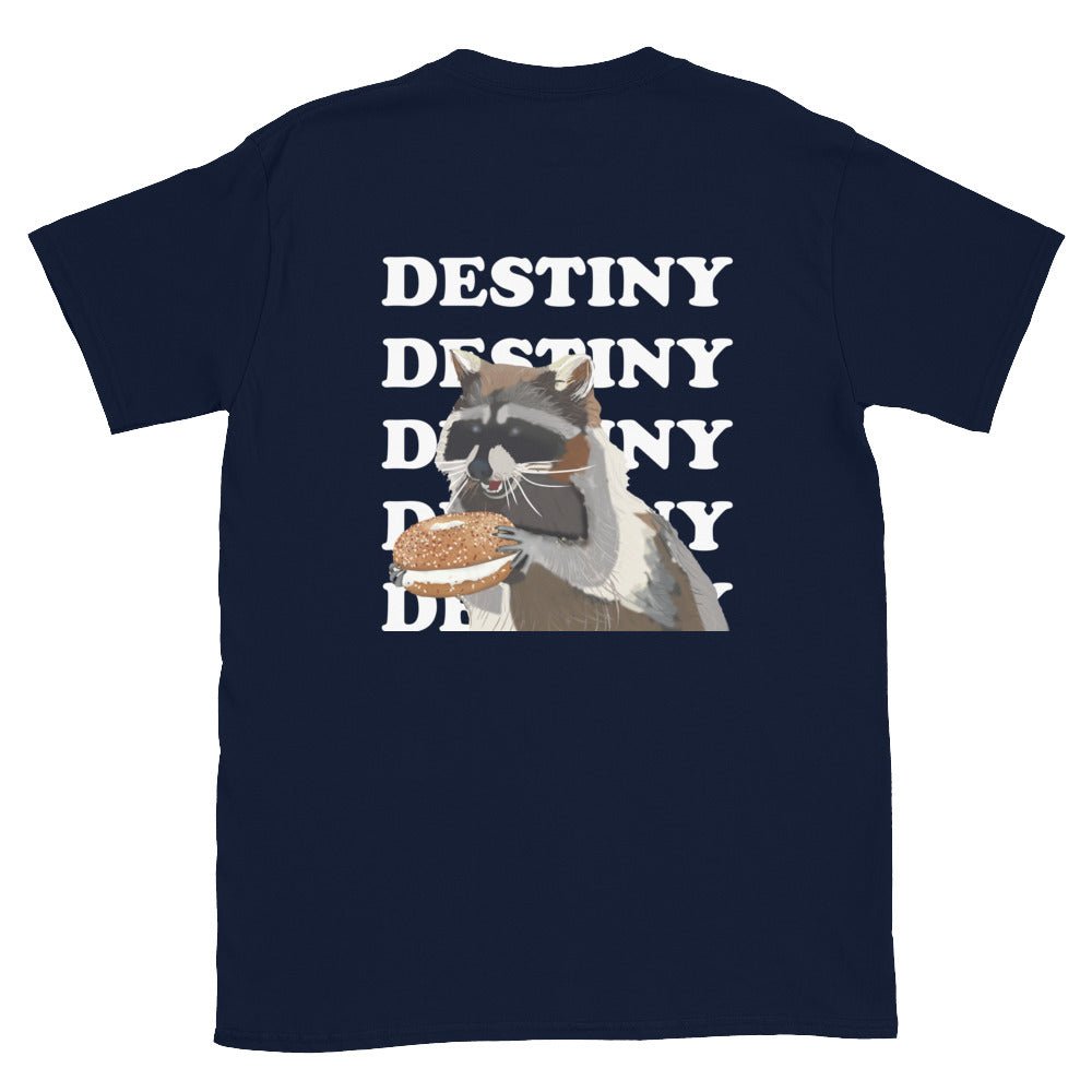 Raccoon Bagel Destiny T-Shirt - ninanush