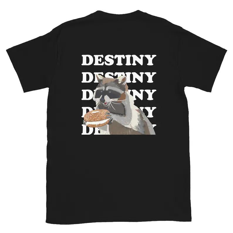 Raccoon Bagel Destiny T-Shirt - ninanush