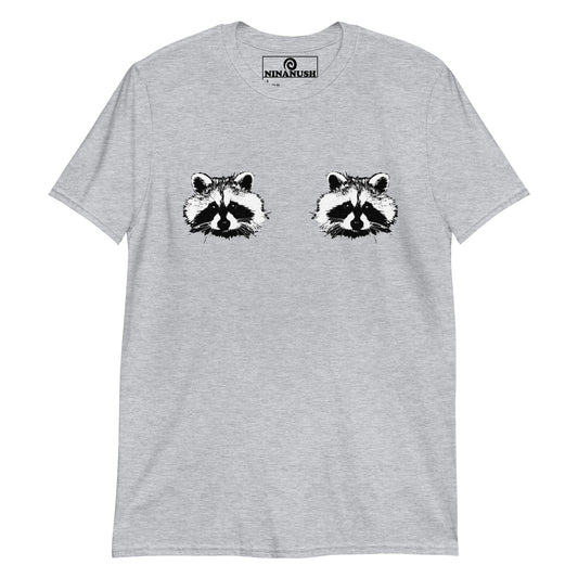 Raccoon Boobs T-Shirt - ninanush
