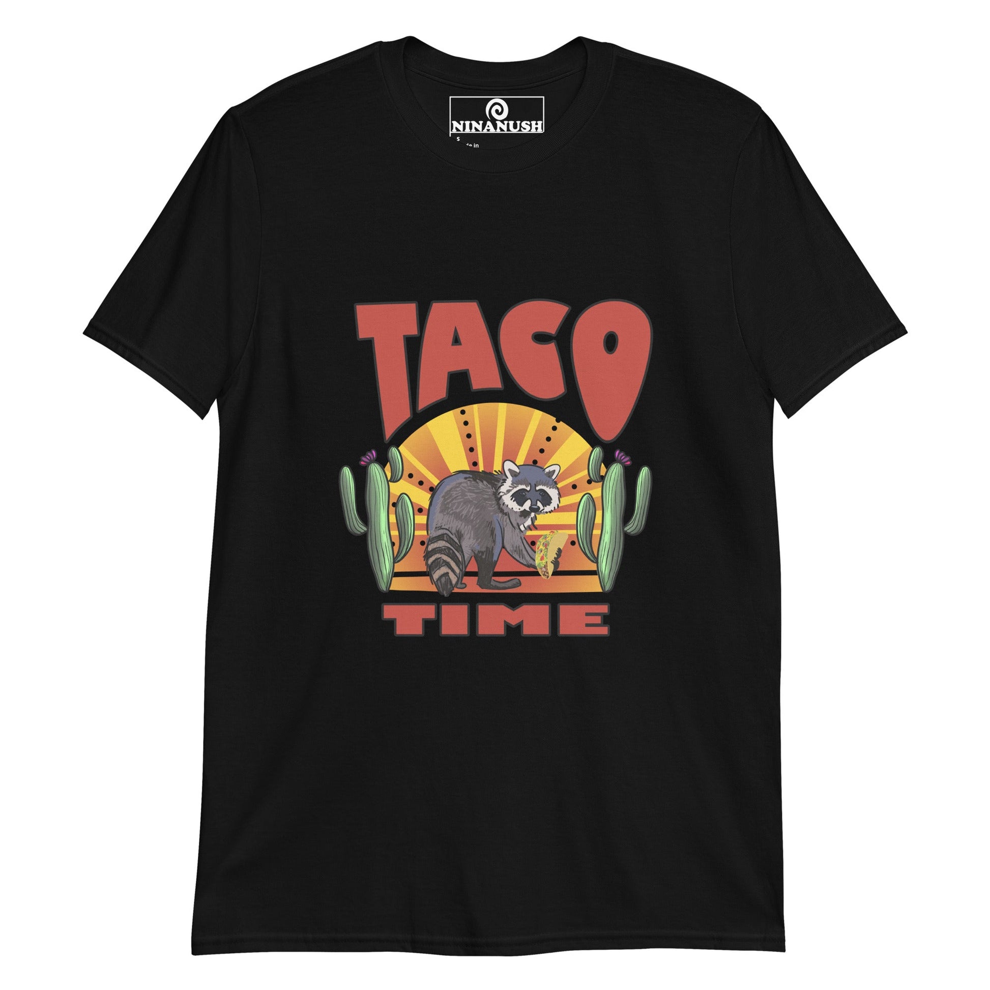 Raccoon Taco Time T-Shirt - ninanush