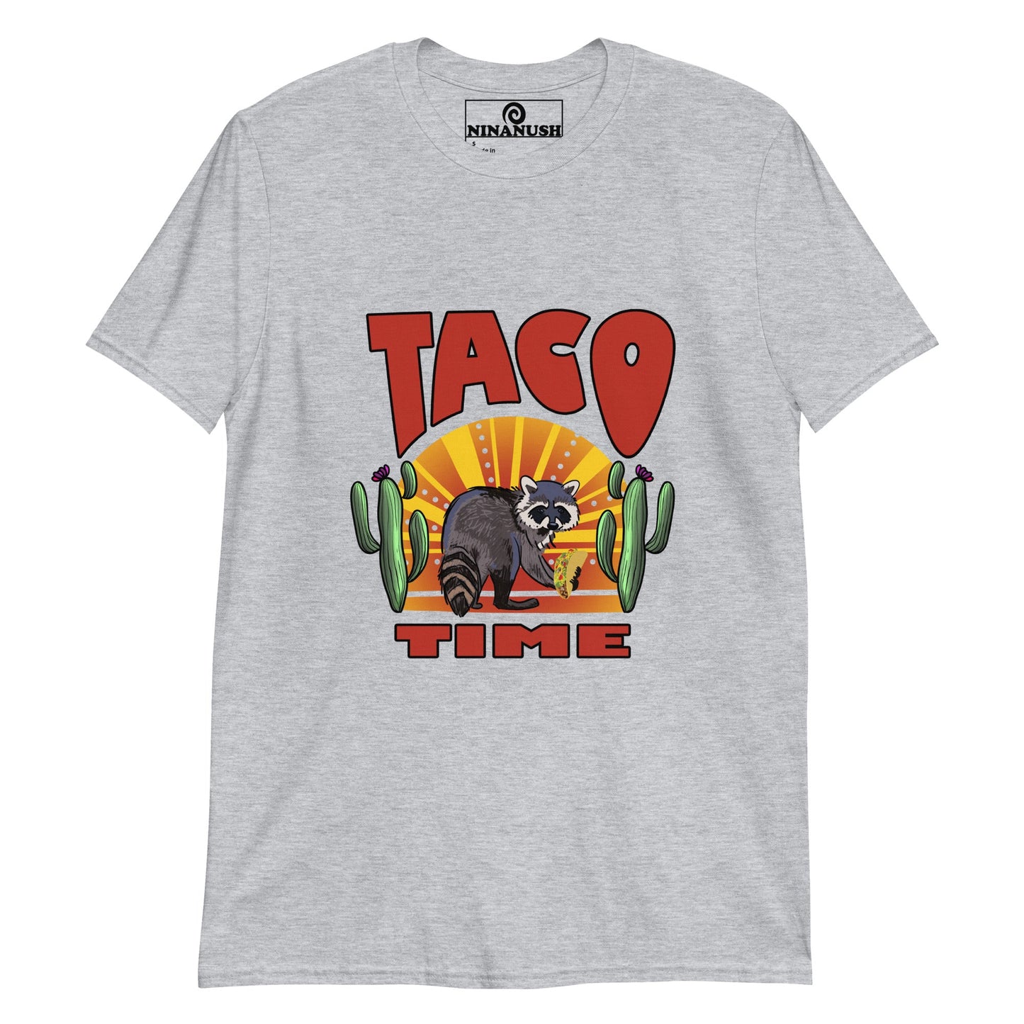 Raccoon Taco Time T-Shirt - ninanush