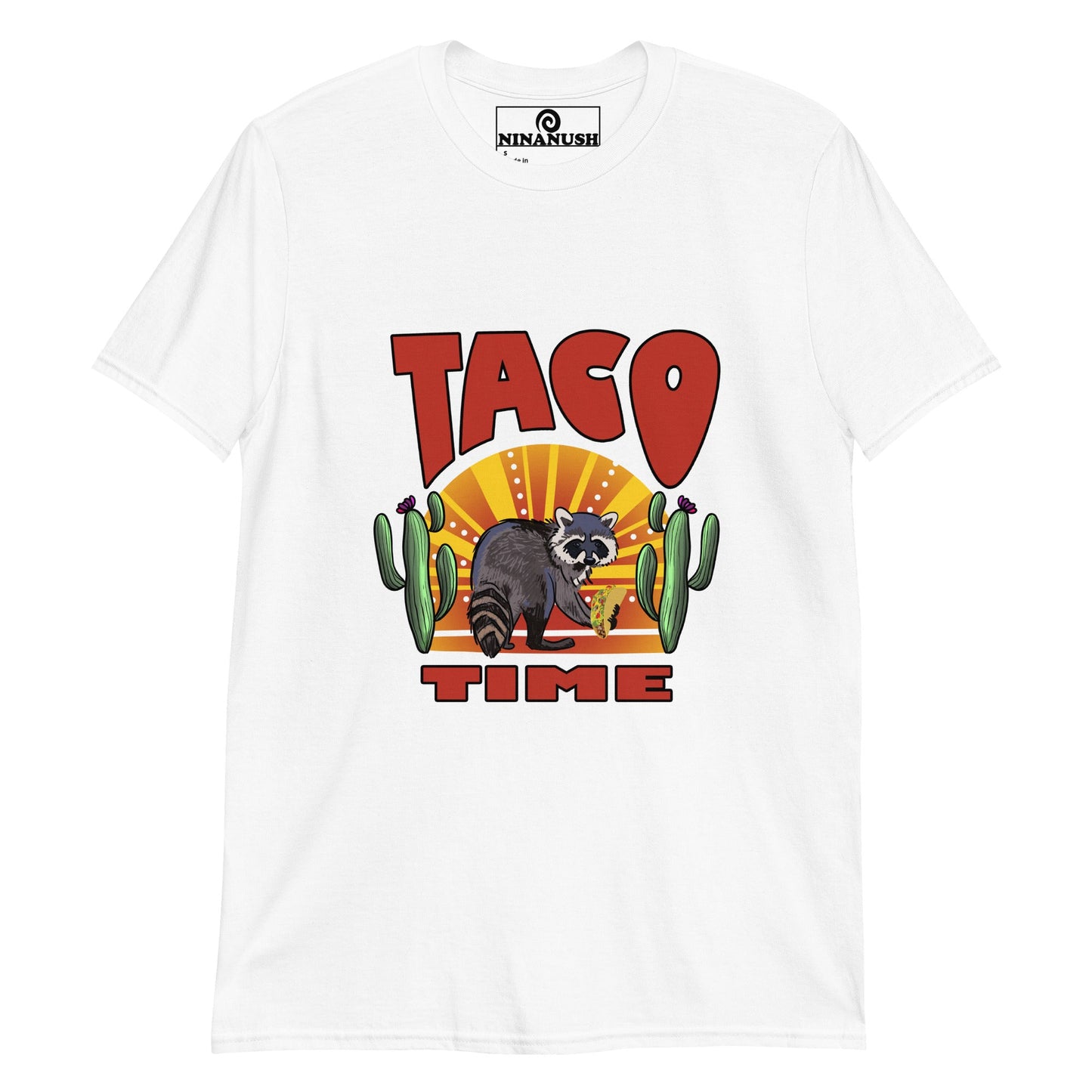 Raccoon Taco Time T-Shirt - ninanush