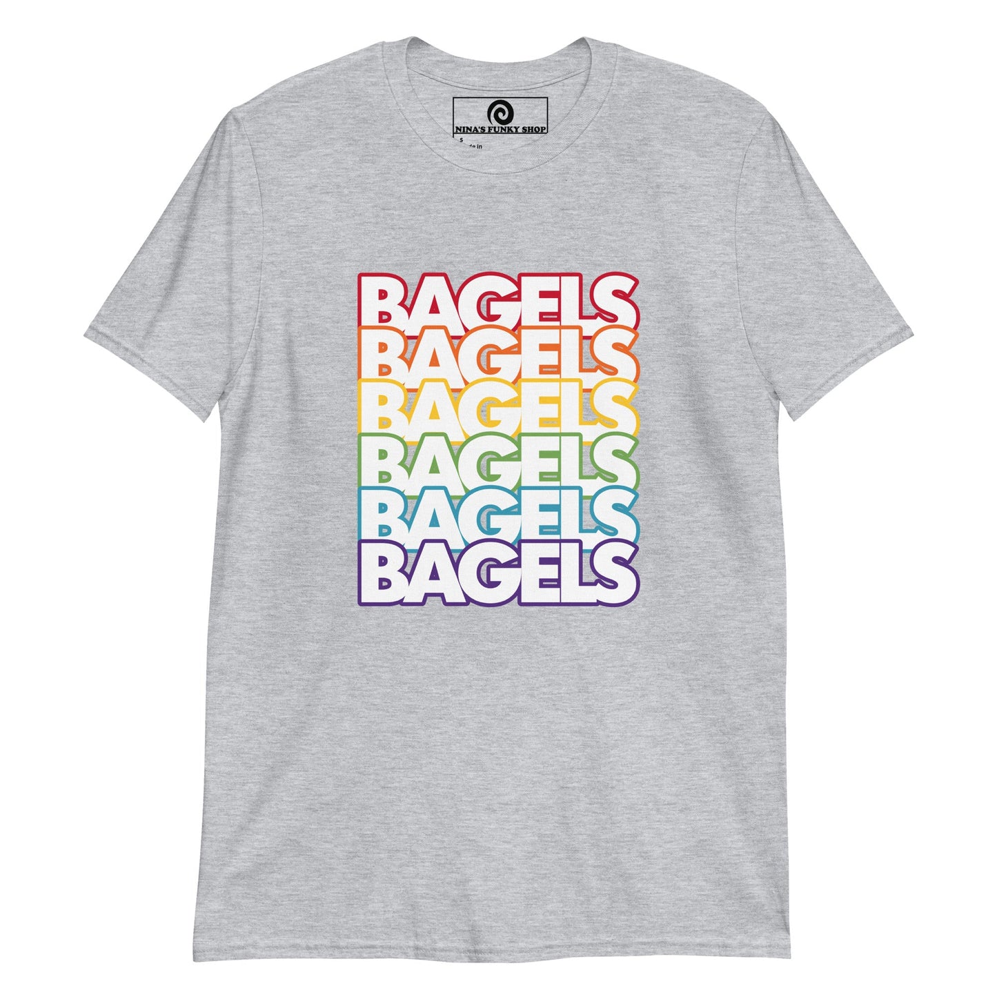 Rainbow Bagel Pride T-Shirt - ninanush