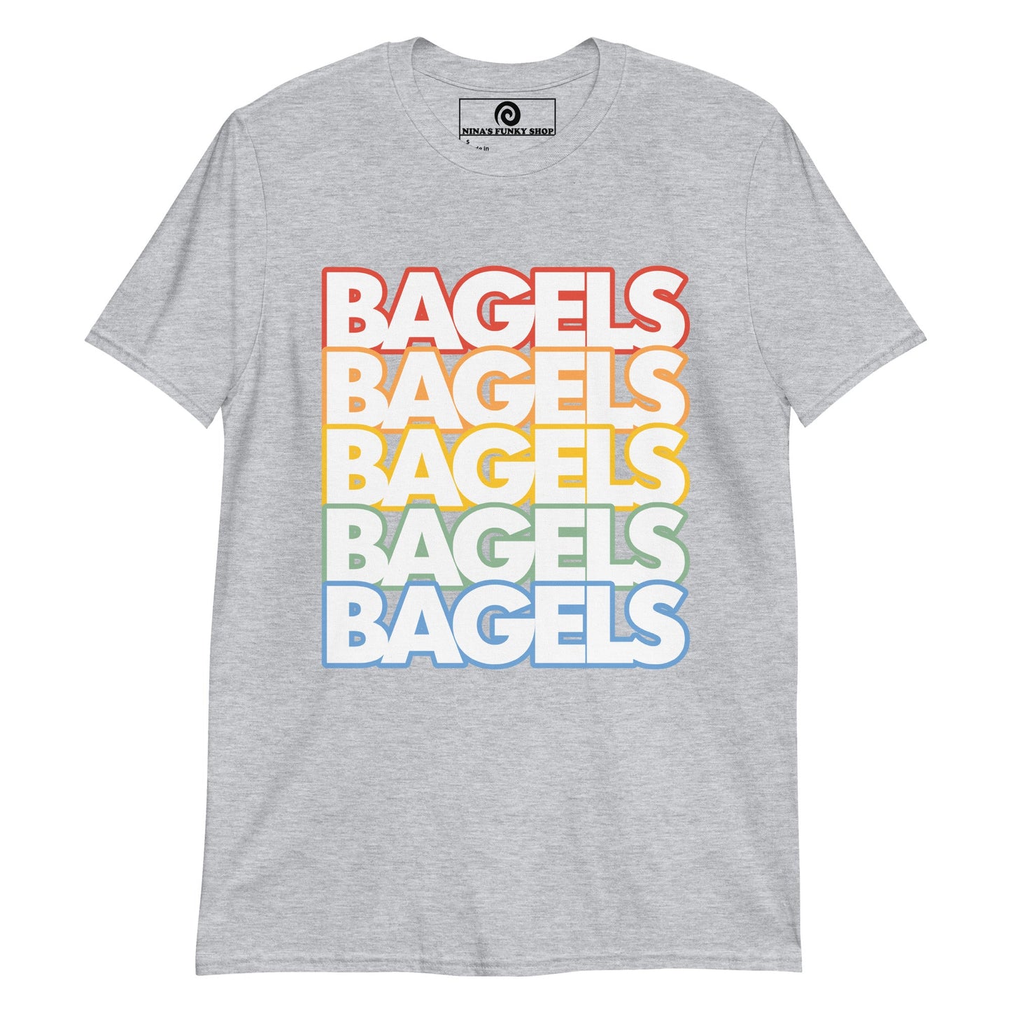 Rainbow Bagel T-Shirt - ninanush