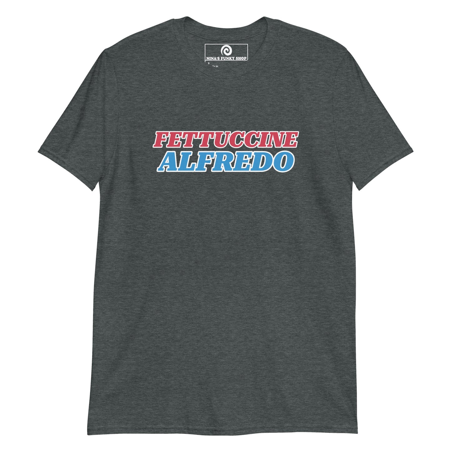 Red White & Blue Fettuccine Alfredo T-Shirt - ninanush