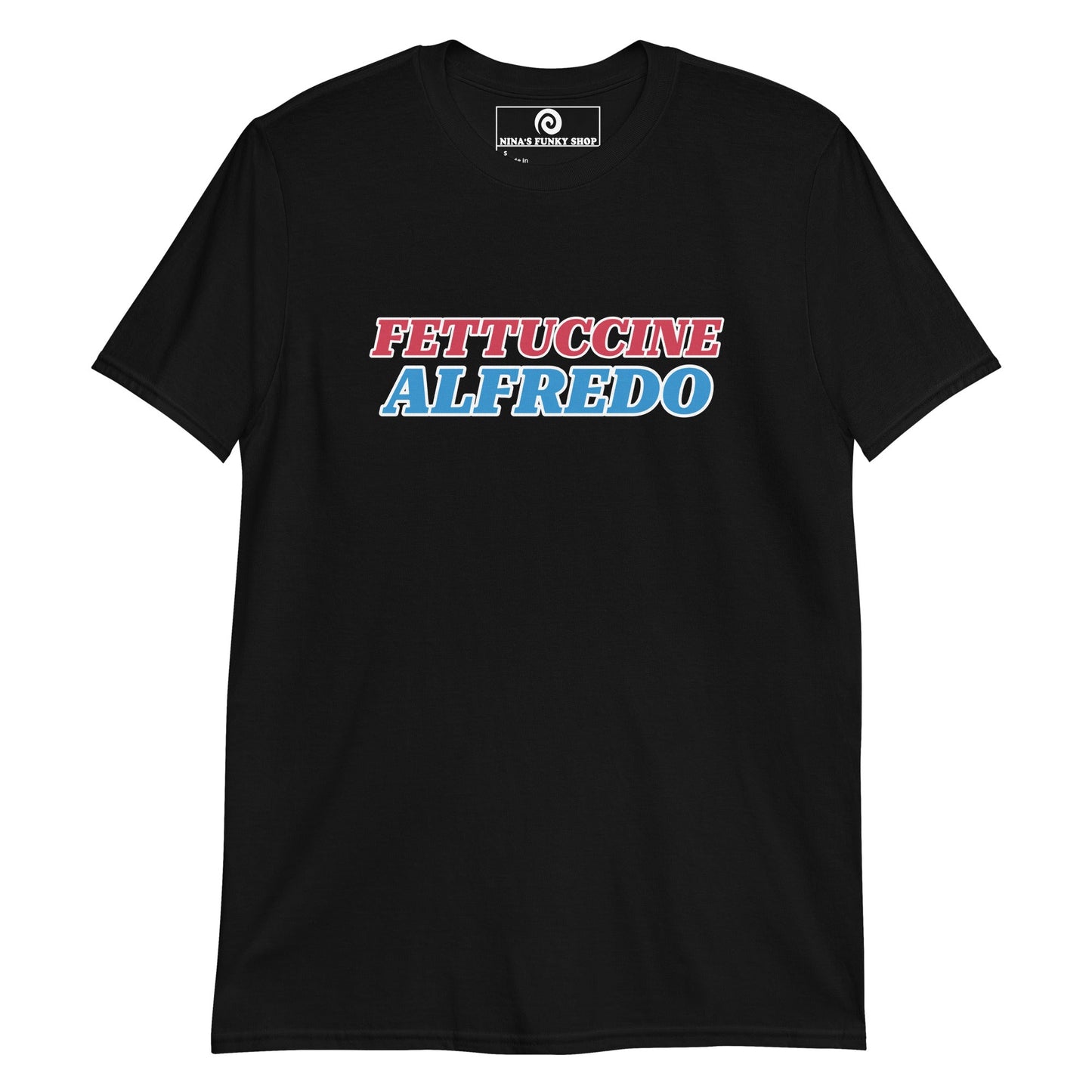 Red White & Blue Fettuccine Alfredo T-Shirt - ninanush