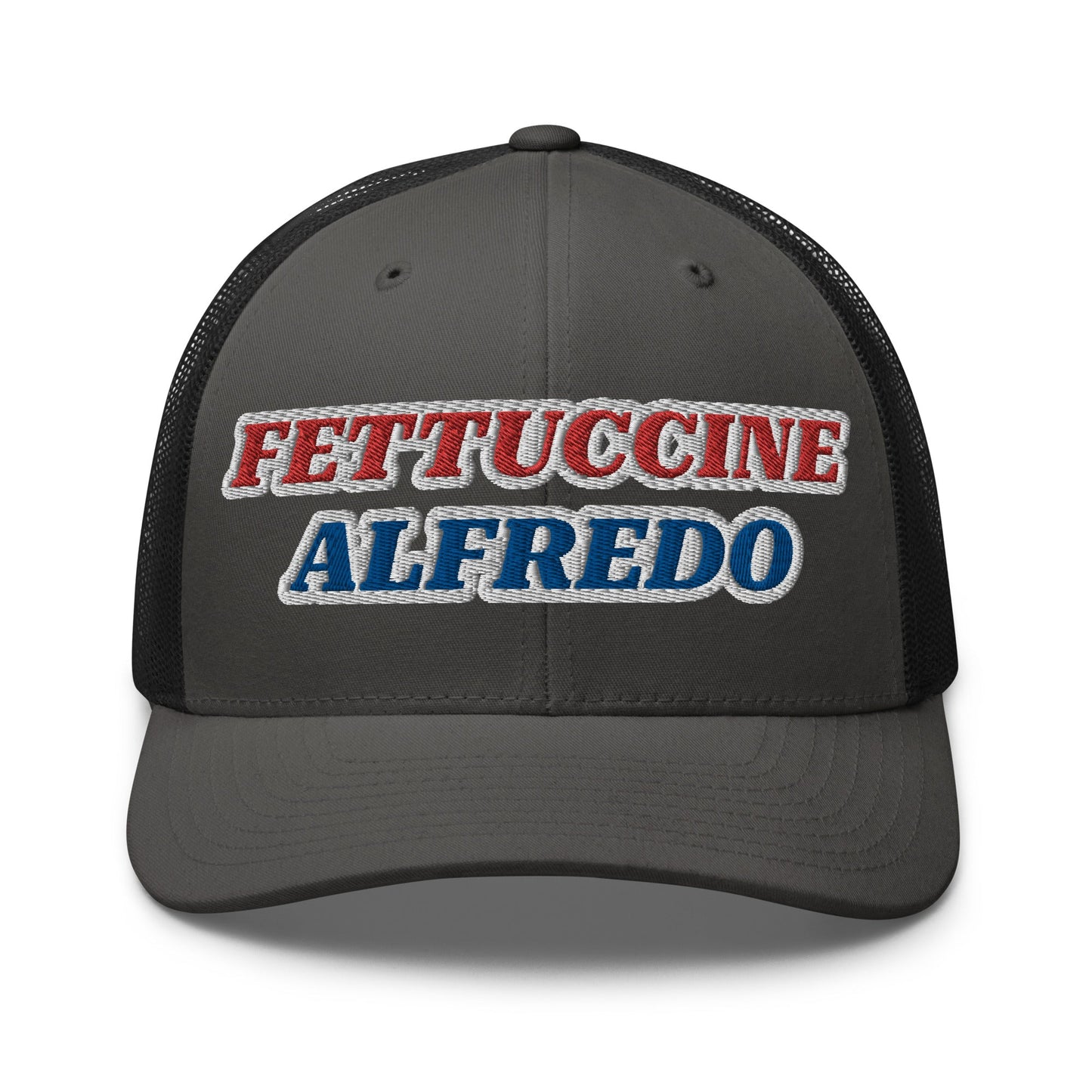Red, White & Blue Fettuccine Alfredo Trucker Hat - ninanush