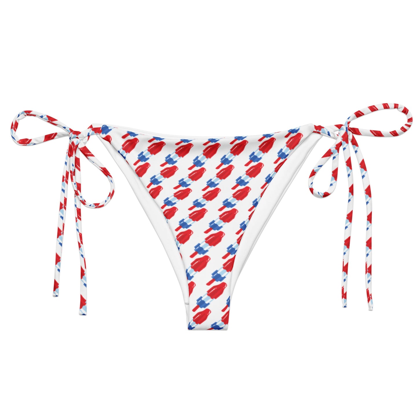 Red, White & Blue Popsicle Recycled Bikini Bottom - ninanush