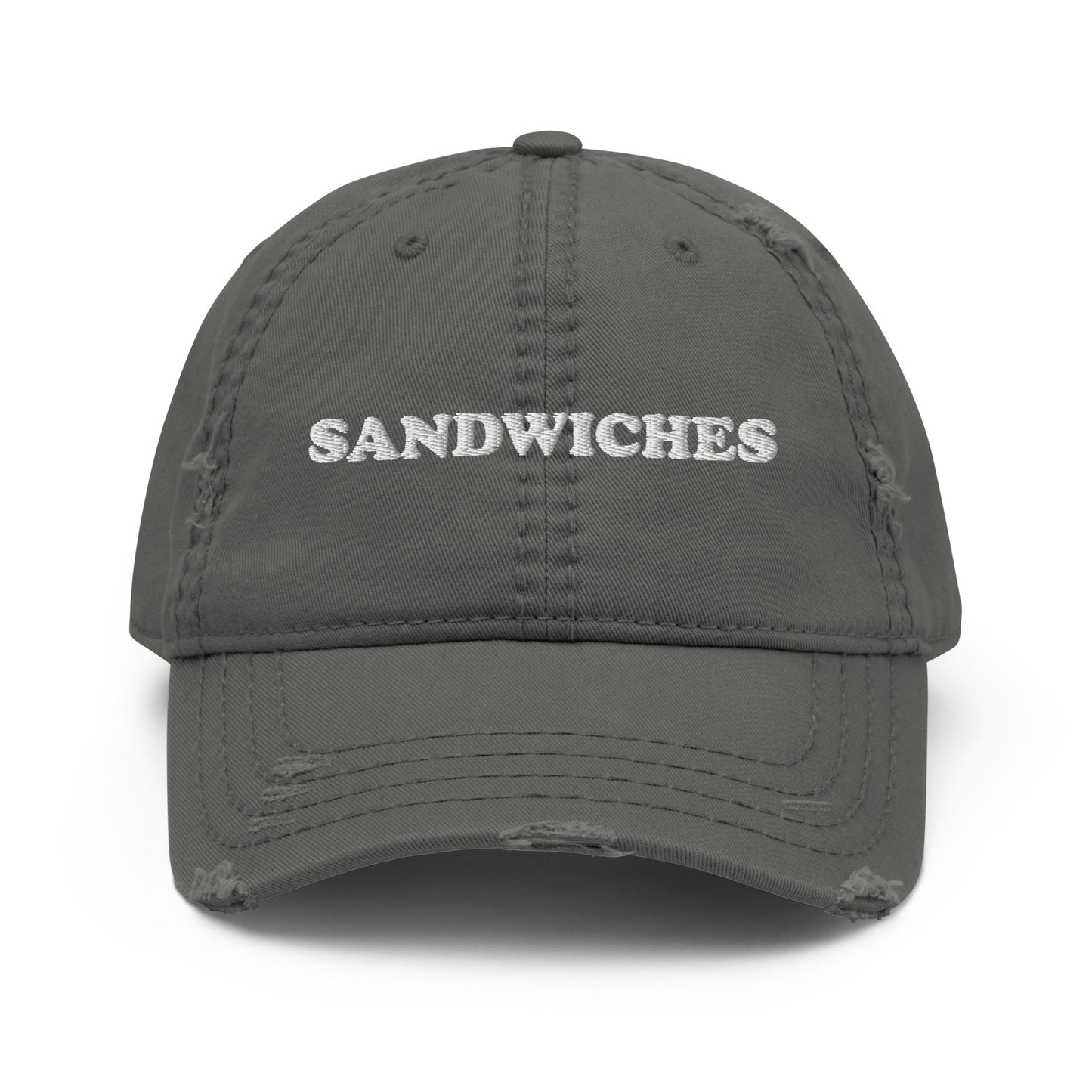 Sandwiches Distressed Dad Hat - ninanush