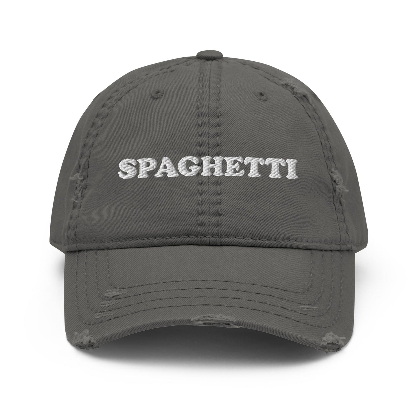 Spaghetti Distressed Dad Hat - ninanush