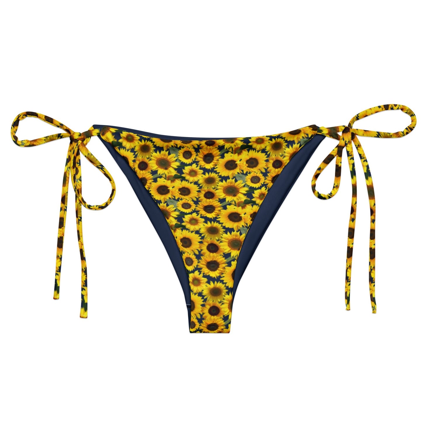 Sunflowers Recycled Bikini Bottom - ninanush