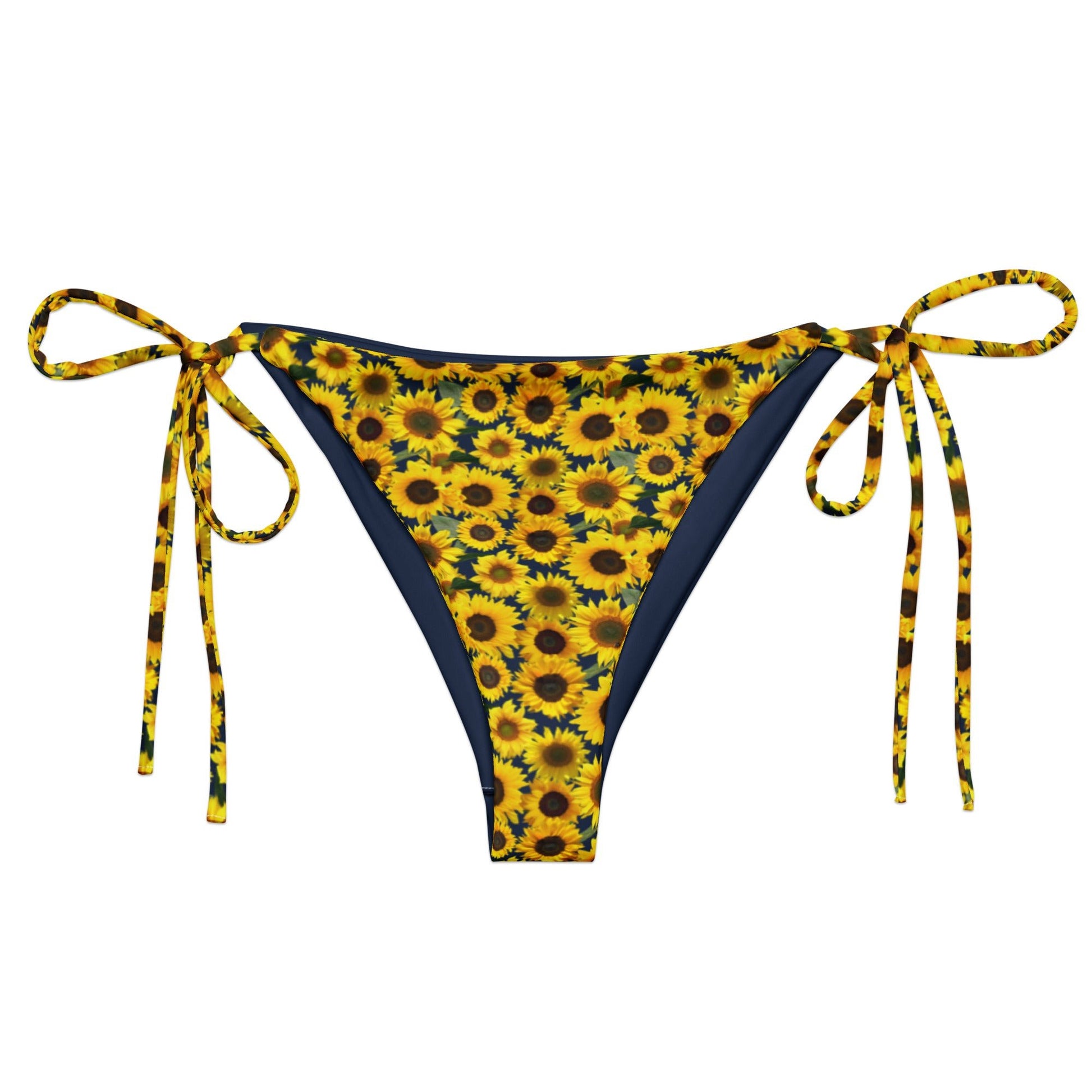 Sunflowers Recycled Bikini Bottom - ninanush