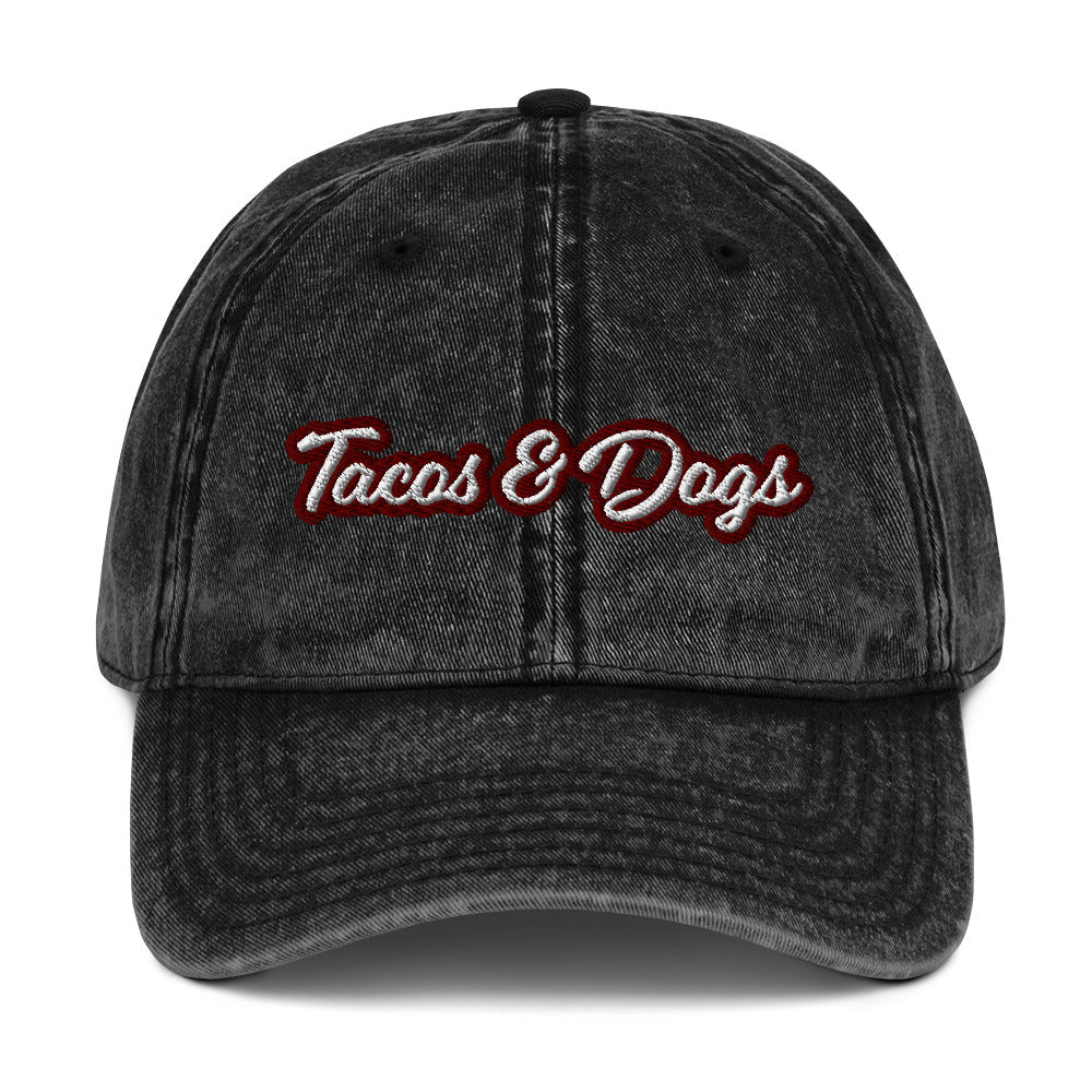 Tacos and Dogs Vintage Dad Hat - ninanush