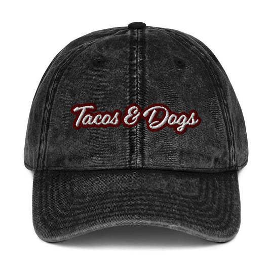 Tacos and Dogs Vintage Dad Hat - ninanush