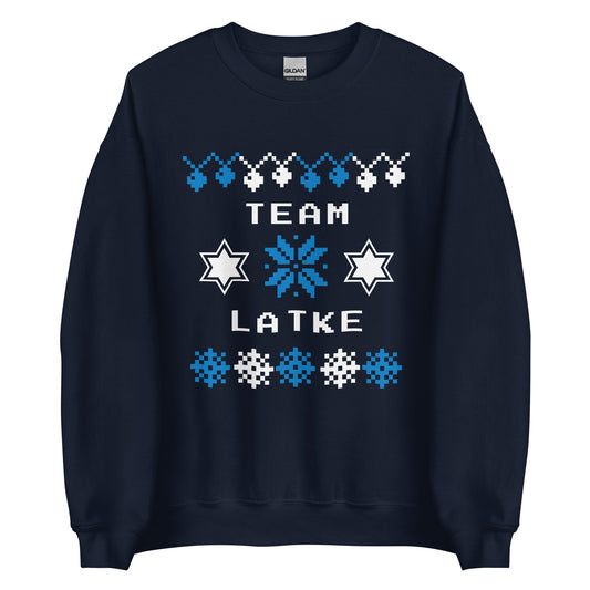 Team Latke Hanukkah Sweatshirt - ninanush
