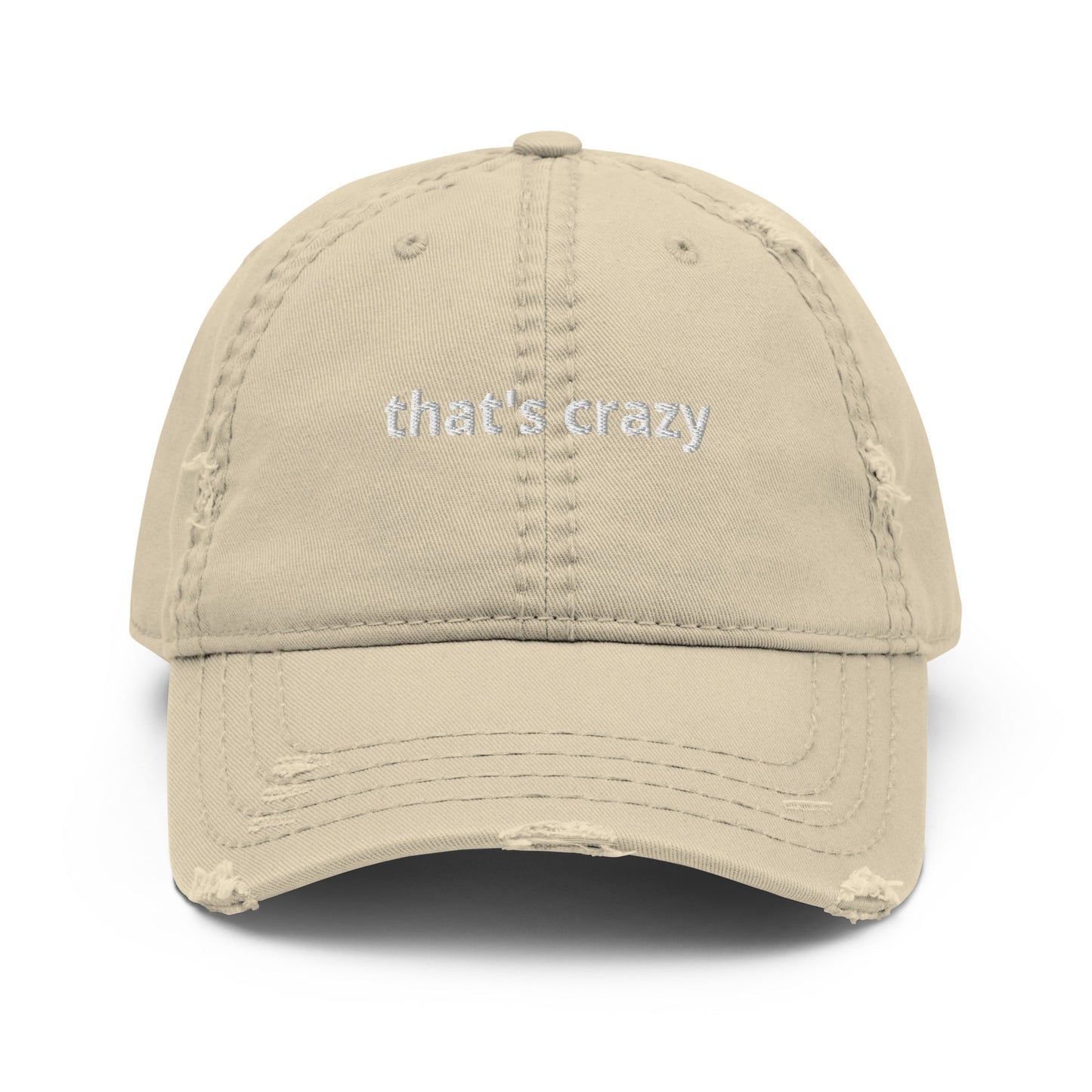 That's Crazy Distressed Dad Hat - ninanush