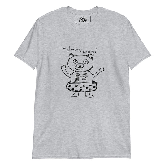 The Naughty Raccoon Beach Day T-Shirt - ninanush