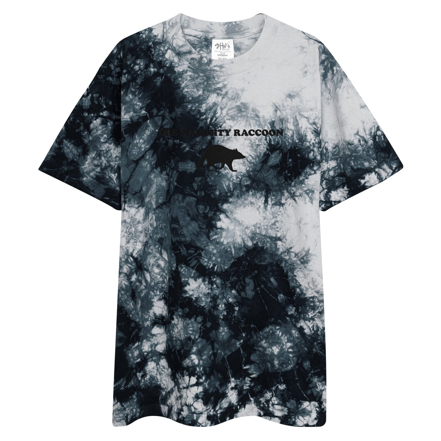 The Naughty Raccoon Oversized Tie-Dye T-shirt - ninanush