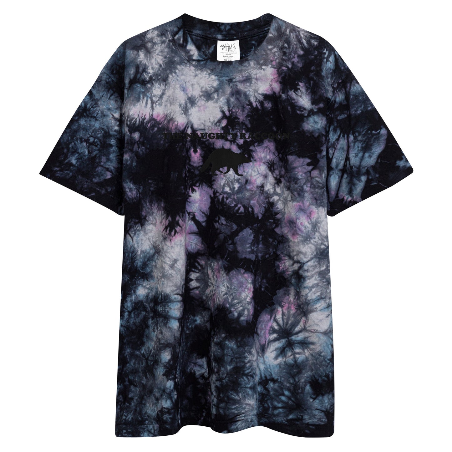 The Naughty Raccoon Oversized Tie-Dye T-shirt - ninanush