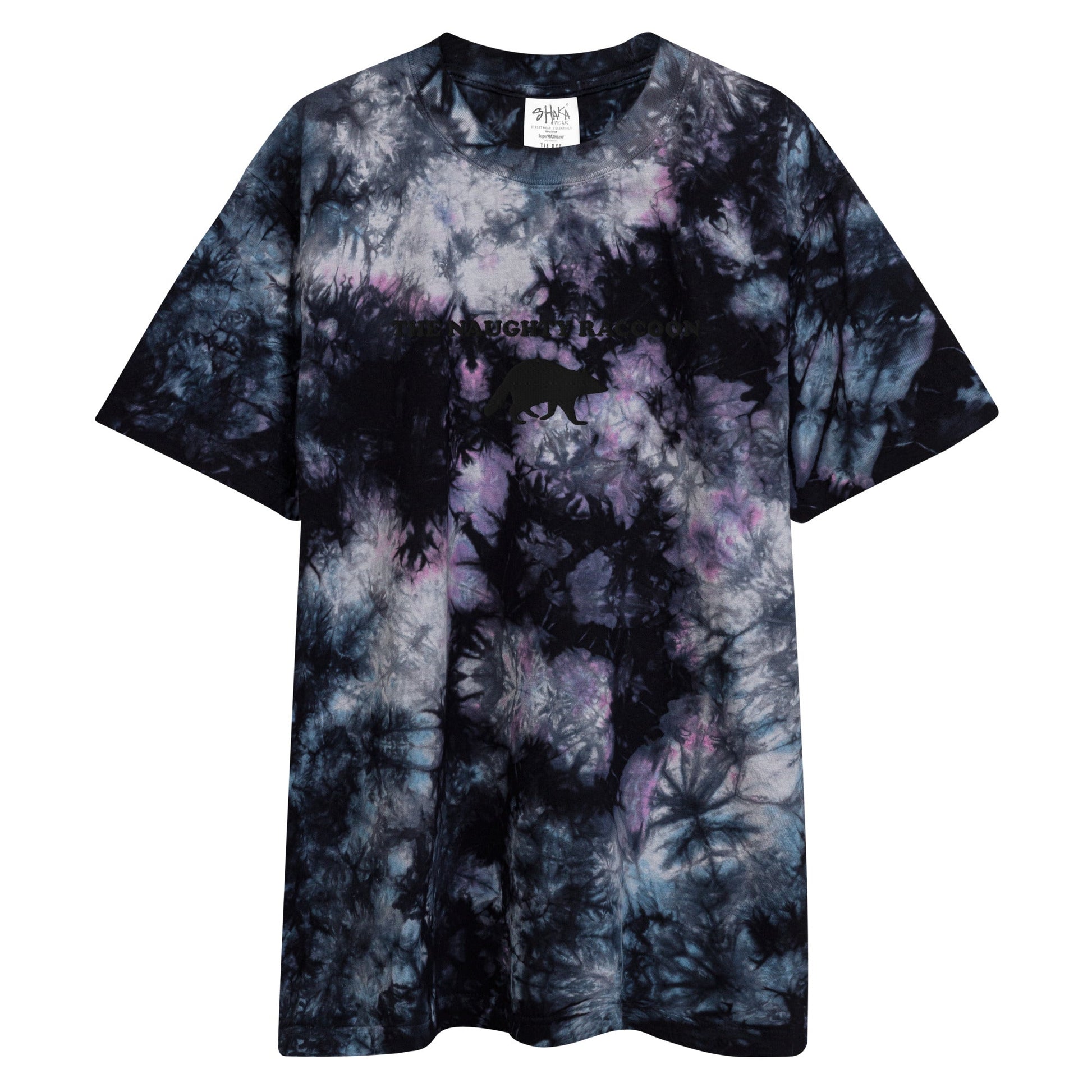 The Naughty Raccoon Oversized Tie-Dye T-shirt - ninanush