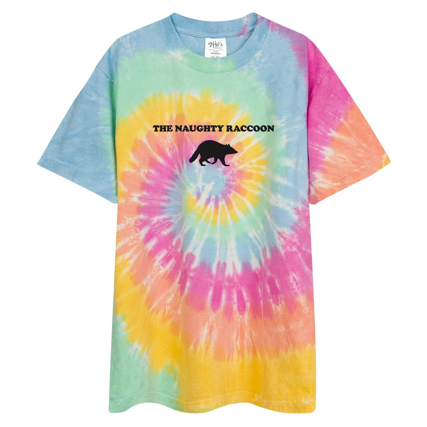 The Naughty Raccoon Oversized Tie-Dye T-shirt - ninanush
