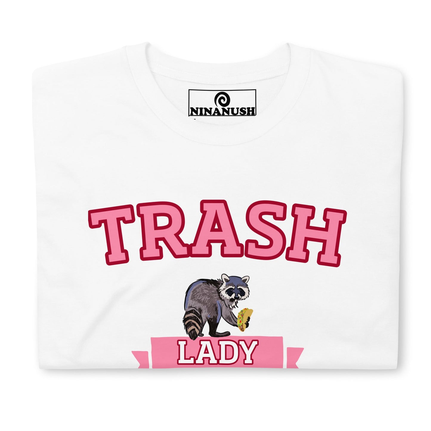 Trash Lady T-Shirt with Raccoon - ninanush