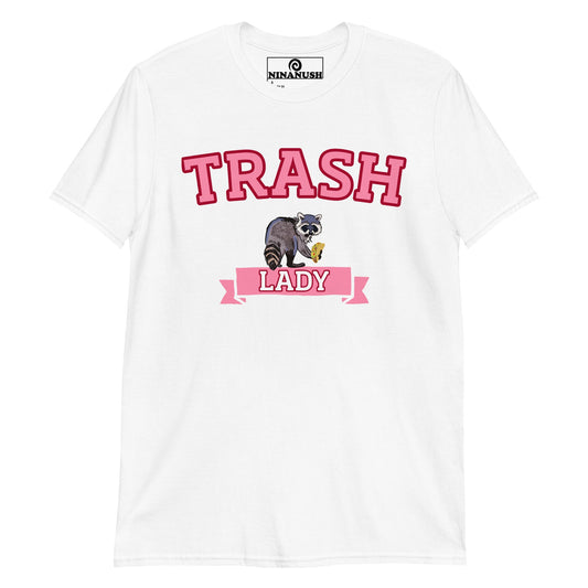 Trash Lady T-Shirt with Raccoon - ninanush